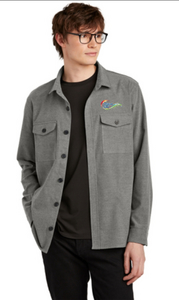 Mercer+Mettle™ Long Sleeve Twill Overshirt - Grey