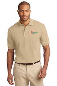 Port Authority® Heavyweight Cotton Pique Polo - Front