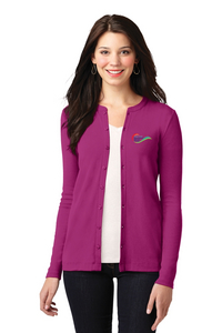 Port Authority® Ladies Concept Stretch Button-Front Cardigan - Front