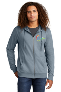 District® Featherweight French Terry™ Full-Zip Hoodie - Blue Heather