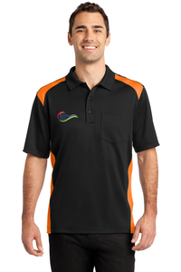 CornerStone® Select Snag-Proof Two Way Colorblock Pocket Polo - Front