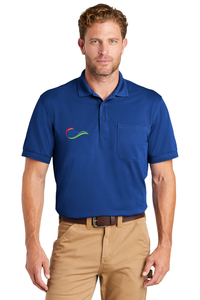 CornerStone ® Industrial Snag-Proof Pique Pocket Polo - Front
