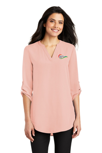 Port Authority ® Ladies 3/4-Sleeve Tunic Blouse - Front