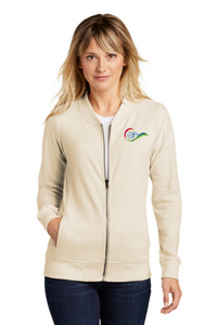 Sport-Tek® Ladies Lightweight French Terry Bomber - Front
