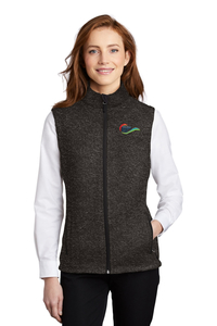 Port Authority ® Ladies Sweater Fleece Vest - Front